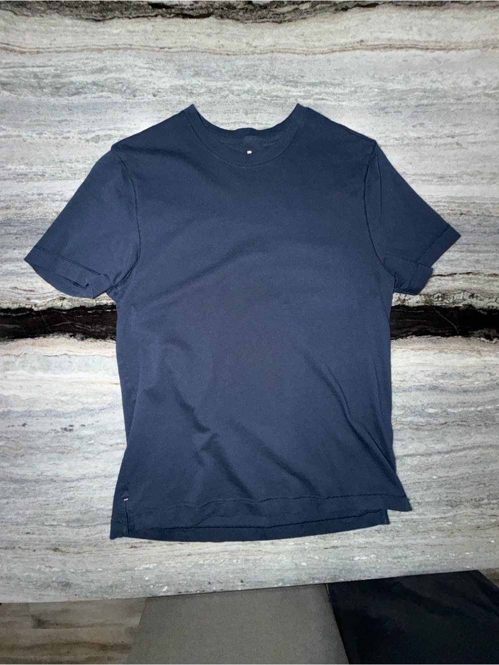 Banana Republic Navy Short-Sleeve Crewneck Tee